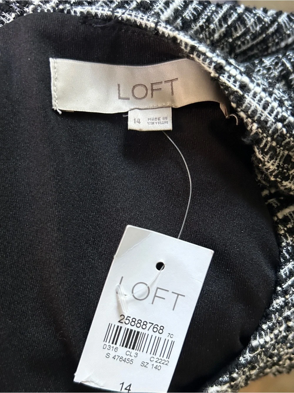 NWT LOFT Tweed Shift Dress - Picture 5 of 6
